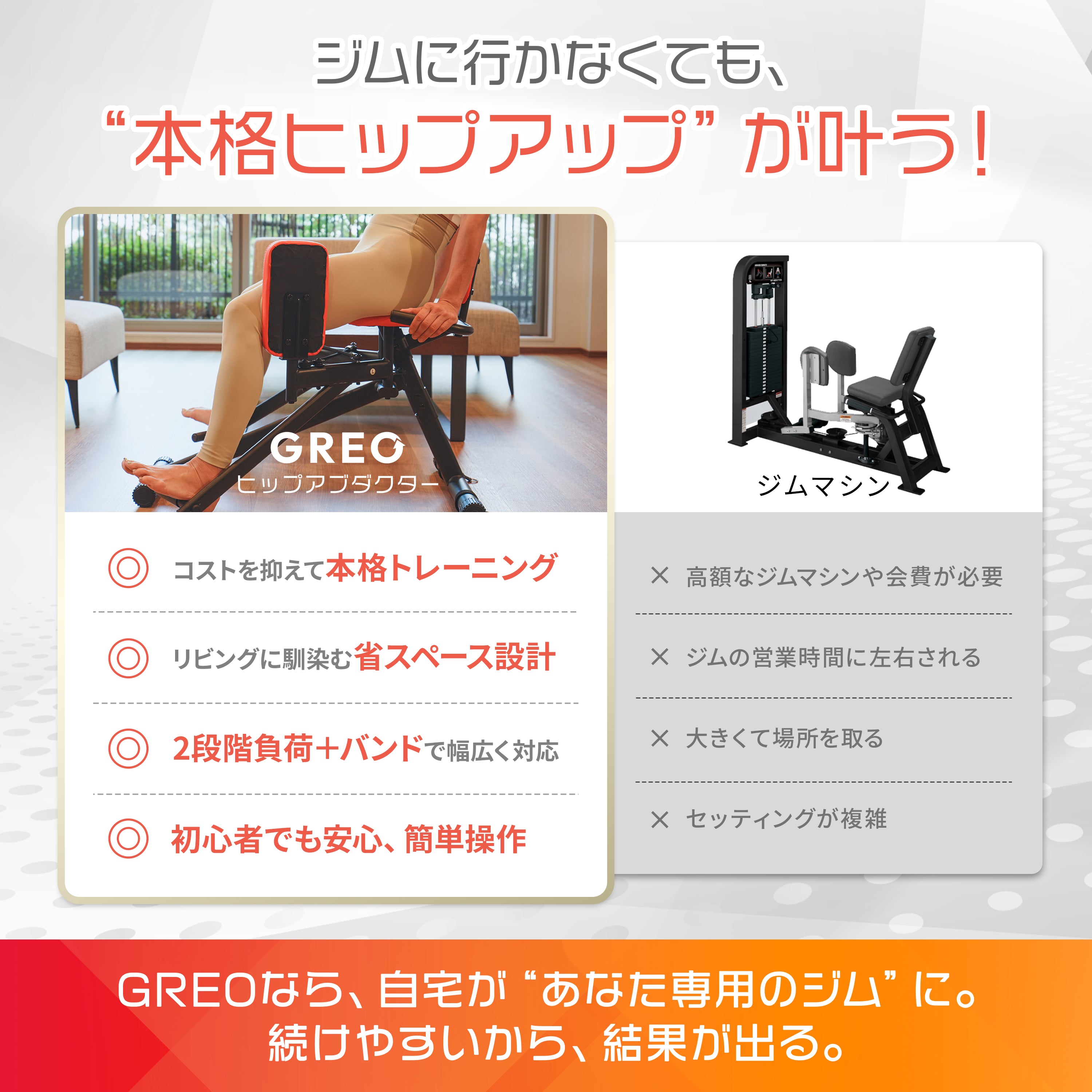 座るだけ。美尻、覚醒。】GREO ヒップアブダクター