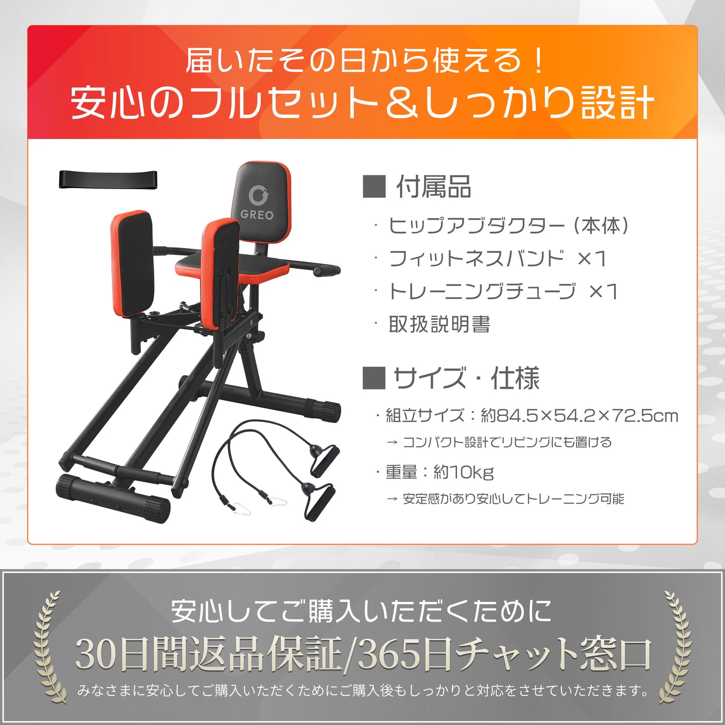 【座るだけ。美尻、覚醒。】GREO ヒップアブダクター